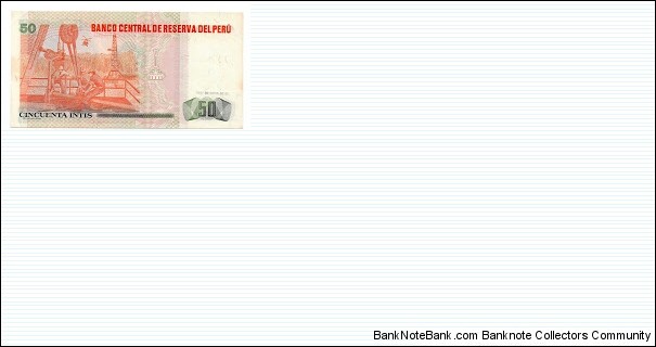 Banknote from Peru year 1987