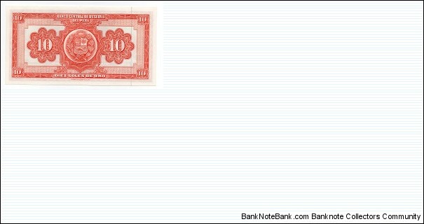 Banknote from Peru year 1960