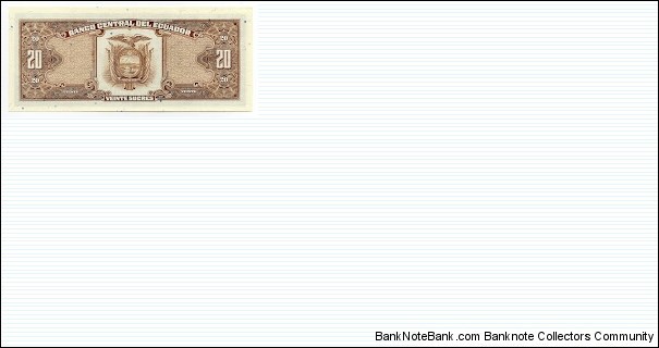 Banknote from Ecuador year 1988