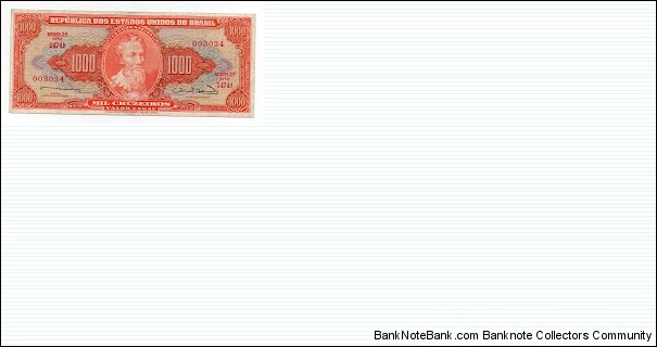 1000 Cruzeiros Banknote