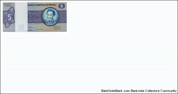 5 Cruzeiros Banco Central de Brasil Banknote