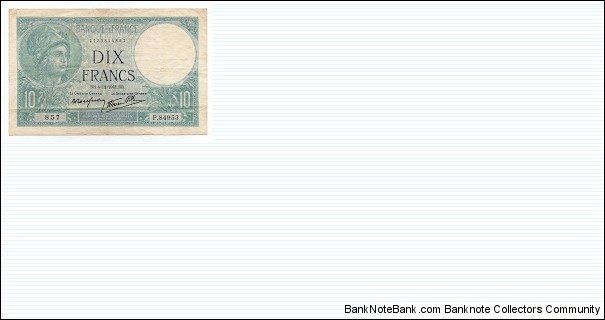 10 Francs Banknote