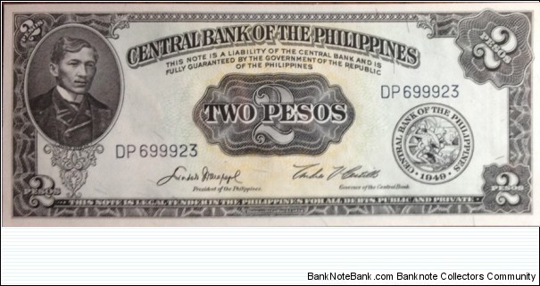 2 Pesos Banknote