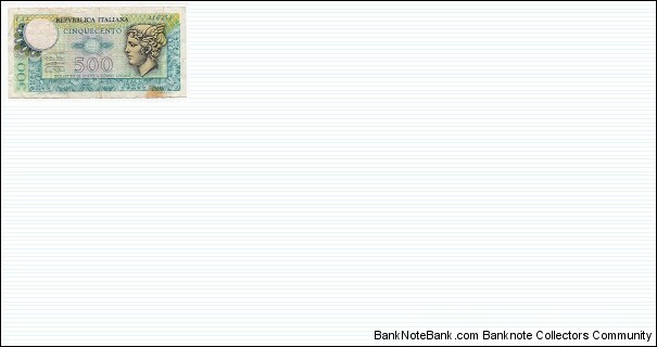 1000 Lire Italy Republic P93 Banknote