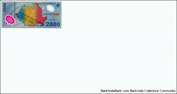 Banknote from Romania year 1999