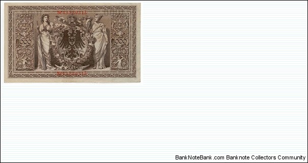 1000 Marks Reichsbanknote Banknote