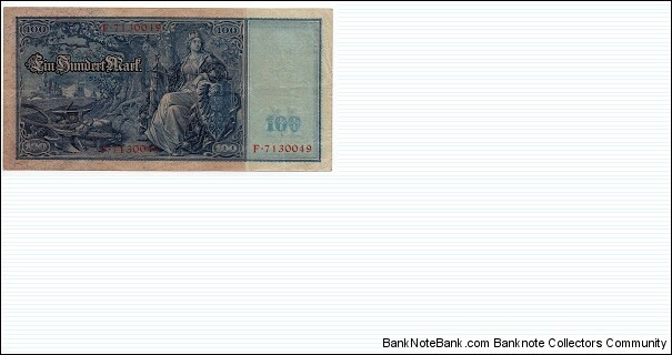 100 Marks Reichsbanknote Banknote