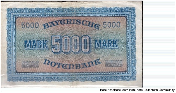 Banknote from Germany year 1922