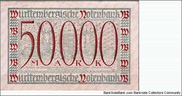 Banknote from Germany year 1923