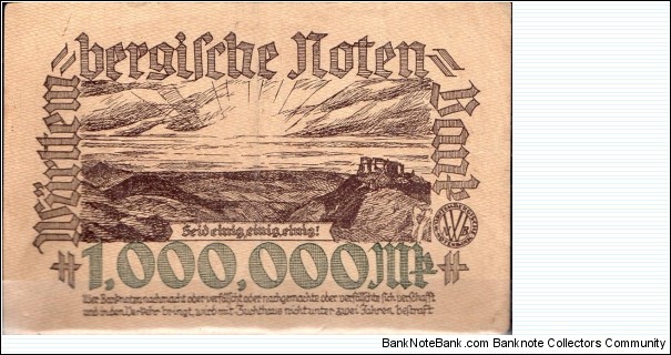 Banknote from Germany year 1923