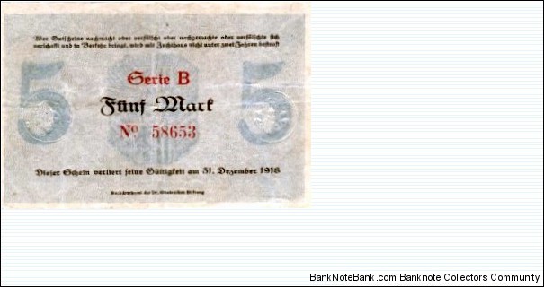 Banknote from Germany year 1918