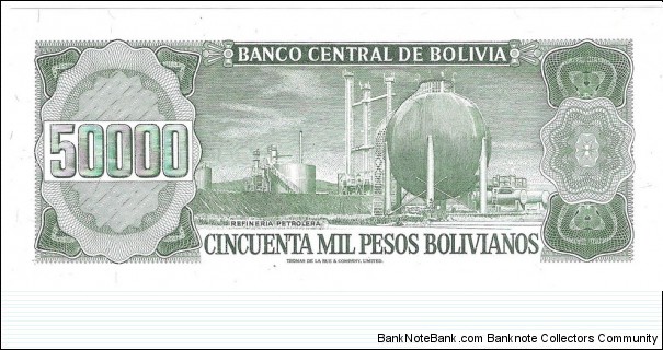 Banknote from Bolivia year 1984