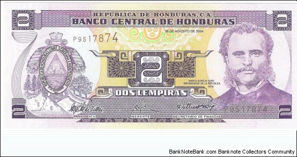 2 Lempiras(2004) Banknote