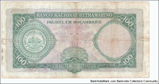 Banknote from Mozambique year 1961