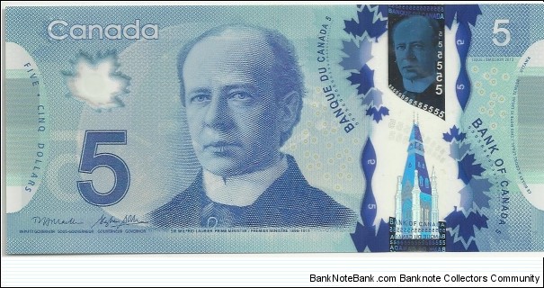 Canada 5 Dollars 2013 Banknote