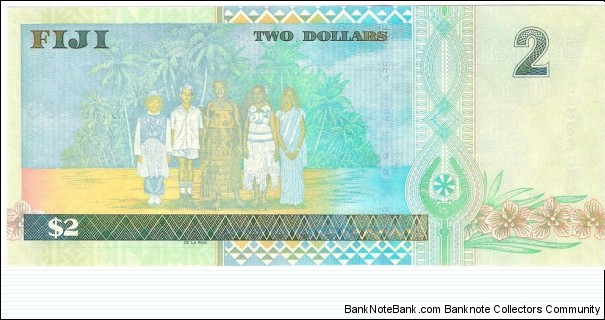 Banknote from Fiji year 2002