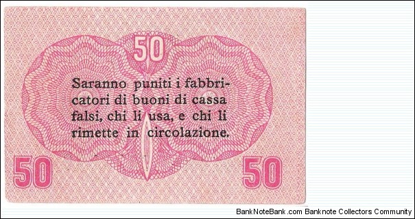 Banknote from Italy year 1918