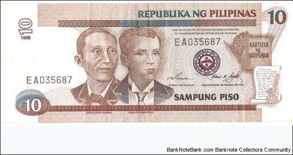 10 Piso Banknote