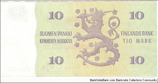 Banknote from Finland year 1980