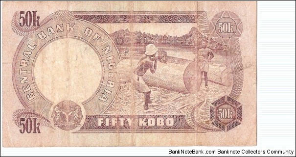 Banknote from Nigeria year 1973