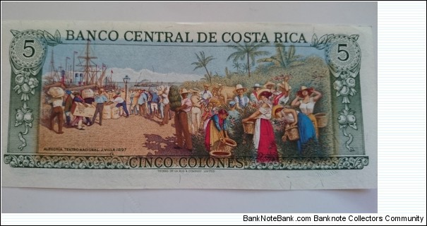 Banknote from Costa Rica year 1983