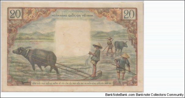 Banknote from Vietnam year 1956