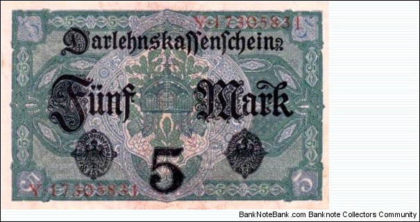 Banknote from Germany year 1917