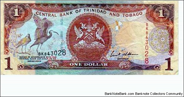 1 Dollar - Central Bank of Trinidad and Tobago Banknote