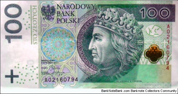 100 Złotych 
AO2160794 Banknote