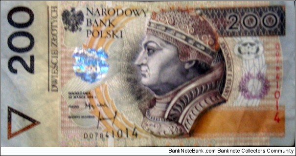 200 Złotych
DO7841014 Banknote