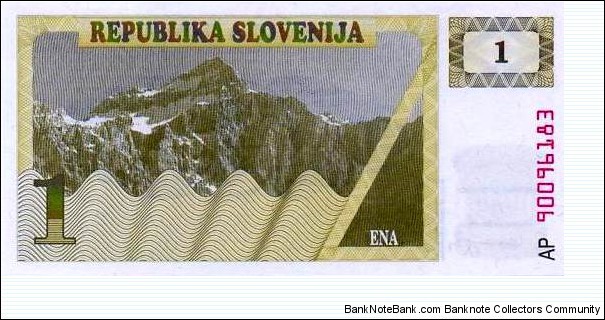 Banknote from Slovenia year 1990