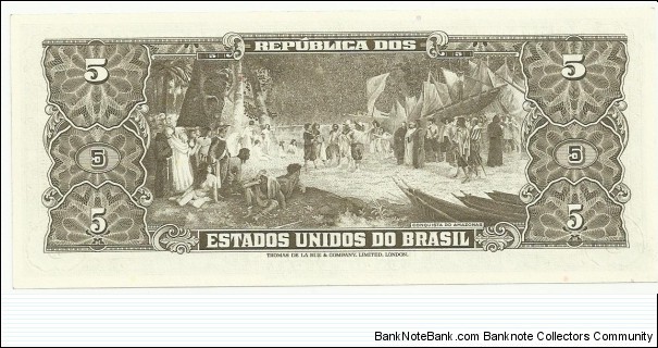 Banknote from Brazil year 1956