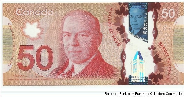 Canada 50 Dollars plastic Banknote