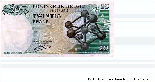 Banknote from Belgium year 1964