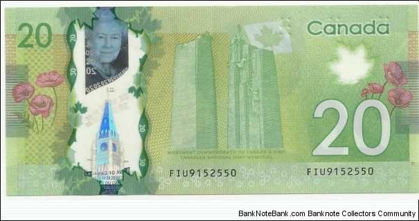 Banknote from Canada year 2012