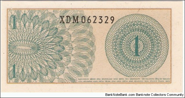 Banknote from Indonesia year 1964