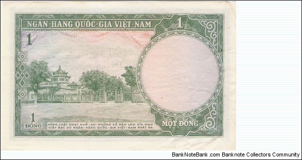 Banknote from Vietnam year 1956