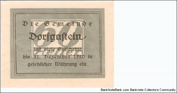 Banknote from Austria year 1920