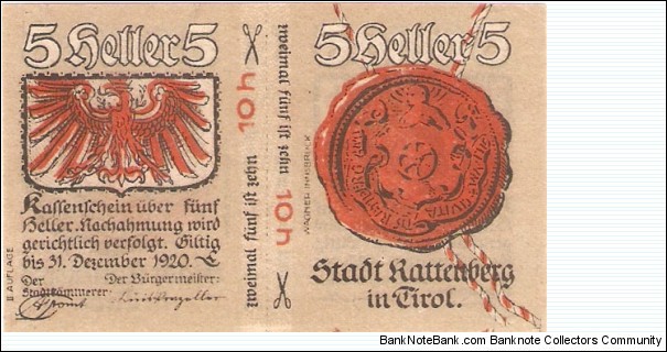 Banknote from Austria year 1920