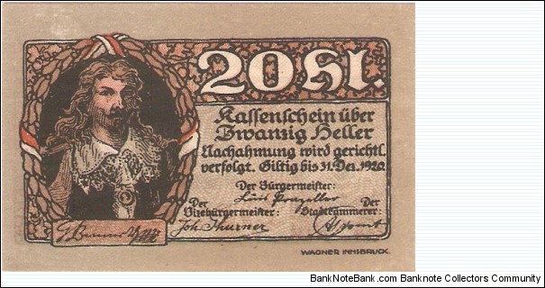 Banknote from Austria year 1920