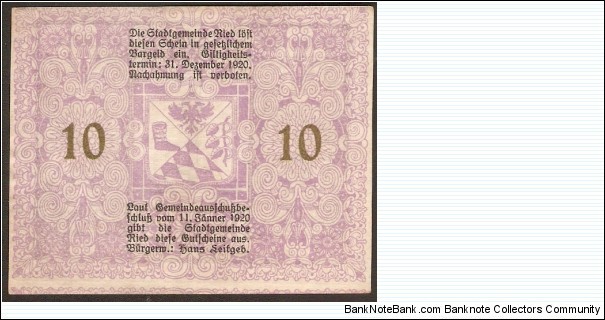 Banknote from Austria year 1920