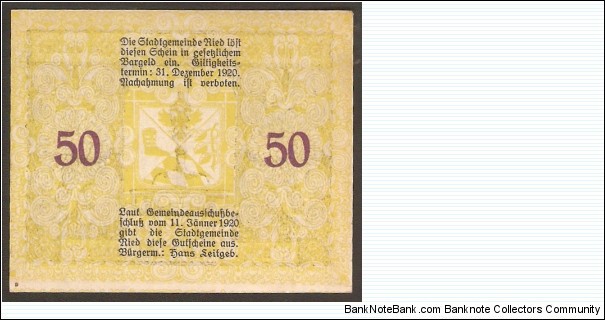 Banknote from Austria year 1920