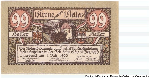 Banknote from Austria year 1920