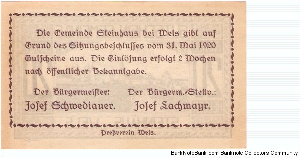 Banknote from Austria year 1920