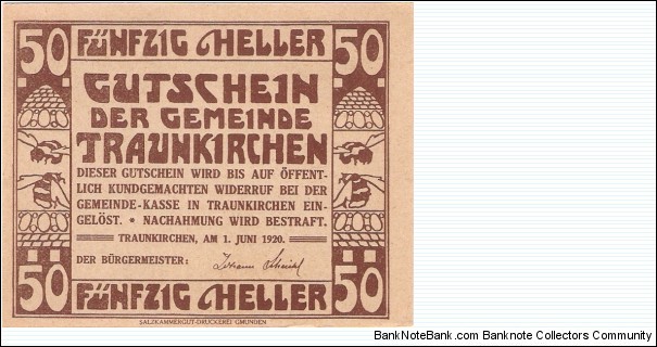 Banknote from Austria year 1920