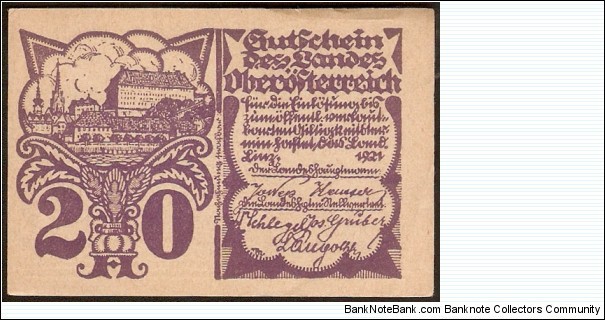 Banknote from Austria year 1921