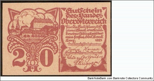 Banknote from Austria year 1921