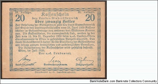 Banknote from Austria year 1920