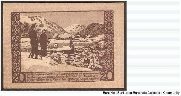 Banknote from Austria year 1920