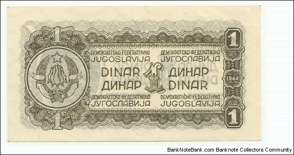 Banknote from Yugoslavia year 1944
